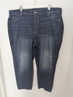 OLD NAVY SKY-HI STRAIGHT EXTRA HIGH RISE WOMEN'S BLUE JEANS Size 20 Short New
